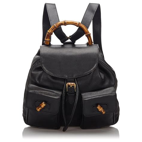 sac a dos gucci femme noir|Sacs à Dos pour Femme .